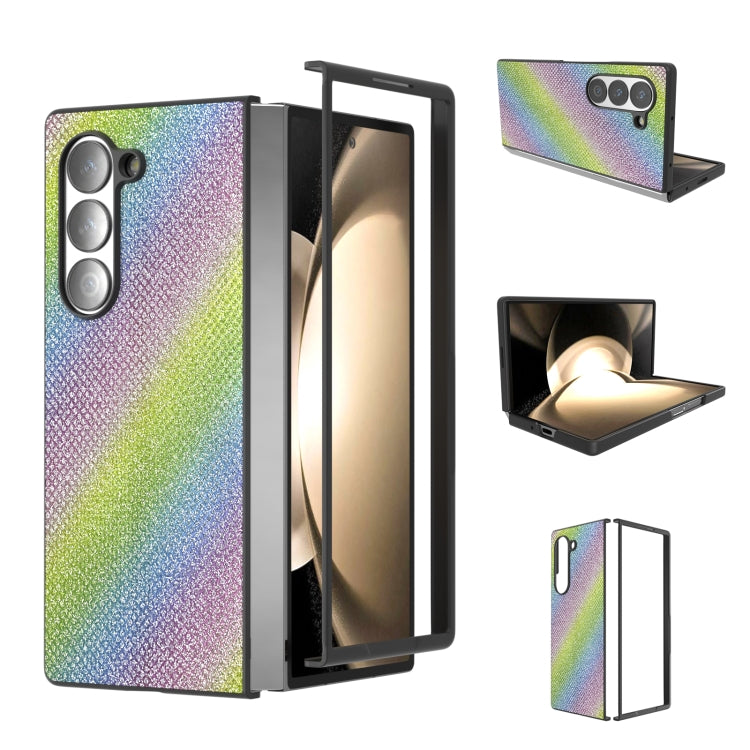 Diamond Series Black Frame Full Coverage Phone Case, For Samsung Galaxy Z Flip6 / Flip7 FE, For Samsung Galaxy Z Fold6