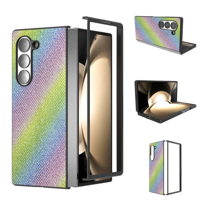 Diamond Series Black Frame Full Coverage Phone Case, For Samsung Galaxy Z Flip6 / Flip7 FE, For Samsung Galaxy Z Fold6