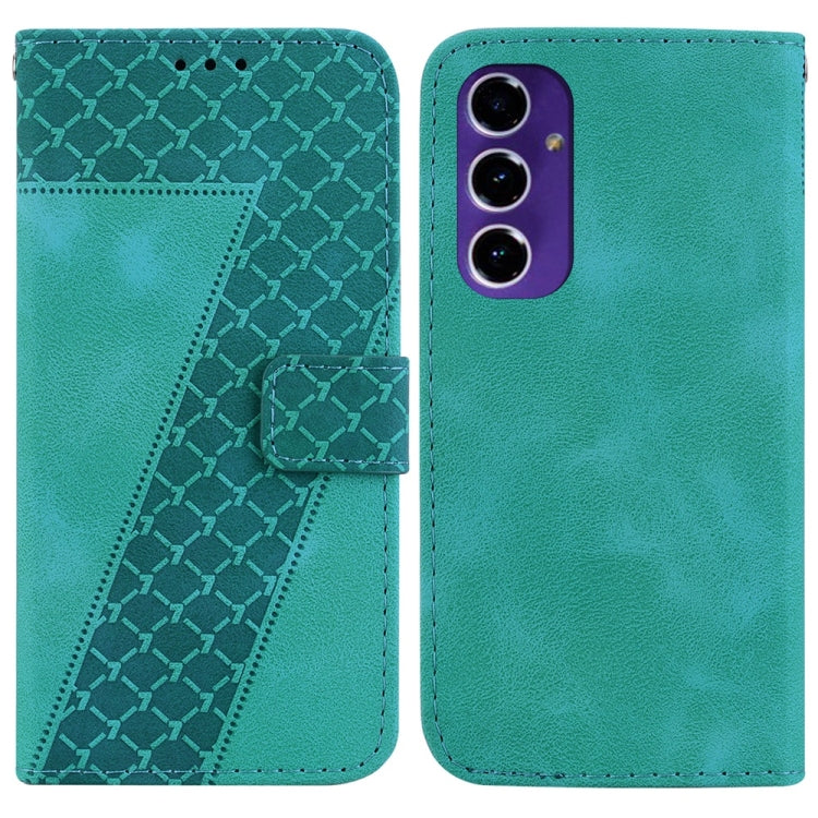 Seven-shaped Embossed Leather Phone Case, For Samsung Galaxy S25 Ultra 5G, For Samsung Galaxy S24 FE 5G