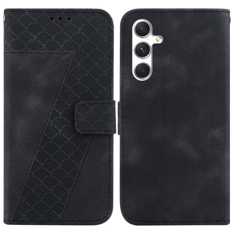 Seven-shaped Embossed Leather Phone Case, For Samsung Galaxy S25 FE 5G, For Samsung Galaxy S25 Edge 5G, For Samsung Galaxy S25 5G, For Samsung Galaxy S25+ 5G