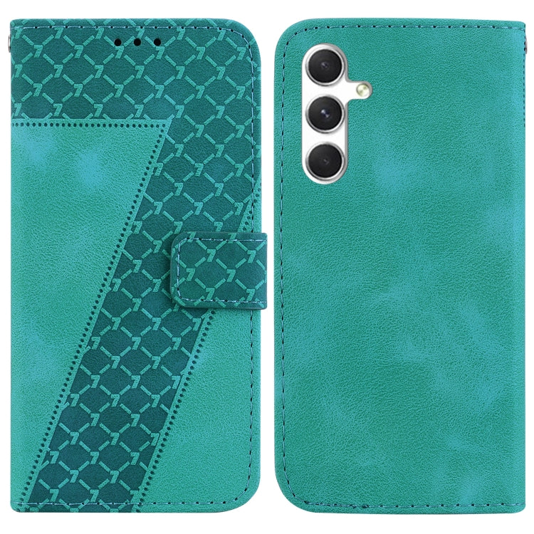 Seven-shaped Embossed Leather Phone Case, For Samsung Galaxy S25 FE 5G, For Samsung Galaxy S25 Edge 5G, For Samsung Galaxy S25 5G, For Samsung Galaxy S25+ 5G