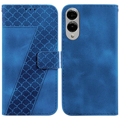 Seven-shaped Embossed Leather Phone Case, For Samsung Galaxy S25 FE 5G, For Samsung Galaxy S25 Edge 5G, For Samsung Galaxy S25 5G, For Samsung Galaxy S25+ 5G