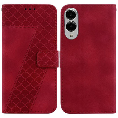 Seven-shaped Embossed Leather Phone Case, For Samsung Galaxy S25 Edge 5G, For Samsung Galaxy S25 5G, For Samsung Galaxy S25+ 5G, For Samsung Galaxy S25 Ultra 5G