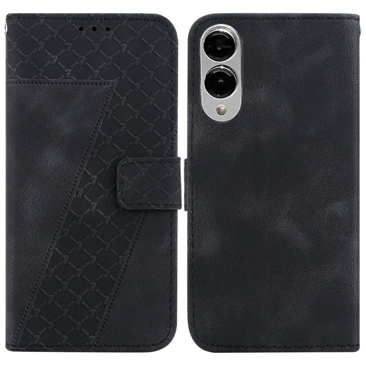 Seven-shaped Embossed Leather Phone Case, For Samsung Galaxy S25 FE 5G, For Samsung Galaxy S25 Edge 5G, For Samsung Galaxy S25 5G, For Samsung Galaxy S25+ 5G