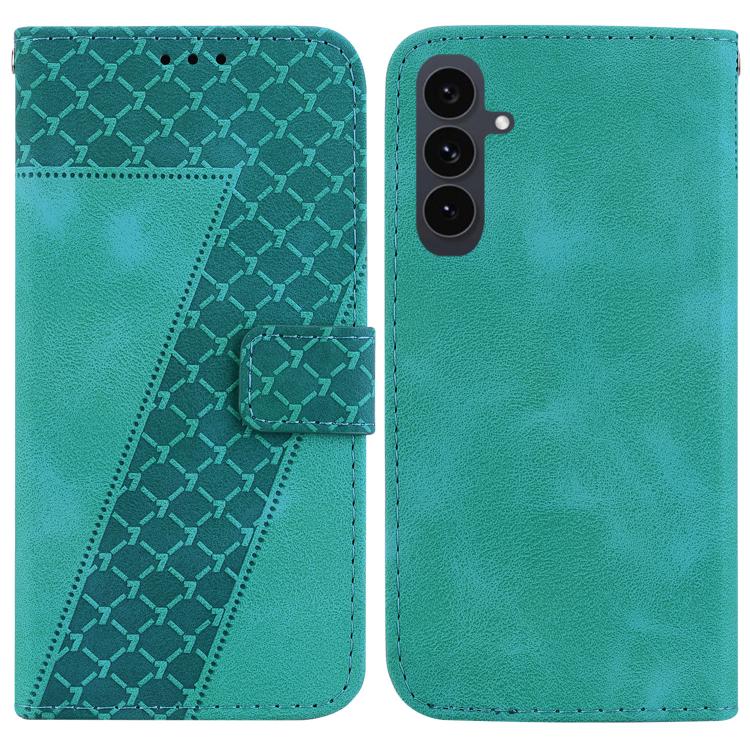 Seven-shaped Embossed Leather Phone Case