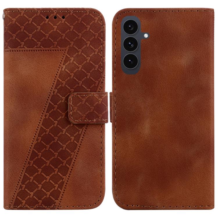Seven-shaped Embossed Leather Phone Case