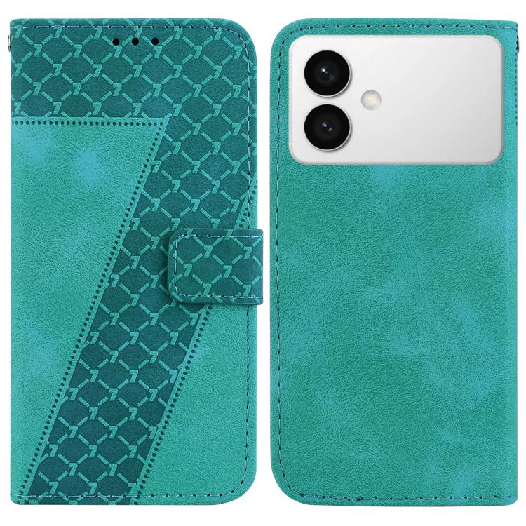 Seven-shaped Embossed Leather Phone Case, For Samsung Galaxy S26+ 5G, For Samsung Galaxy S26 Edge 5G, For Samsung Galaxy S26 Ultra 5G, For Samsung Galaxy S26 5G