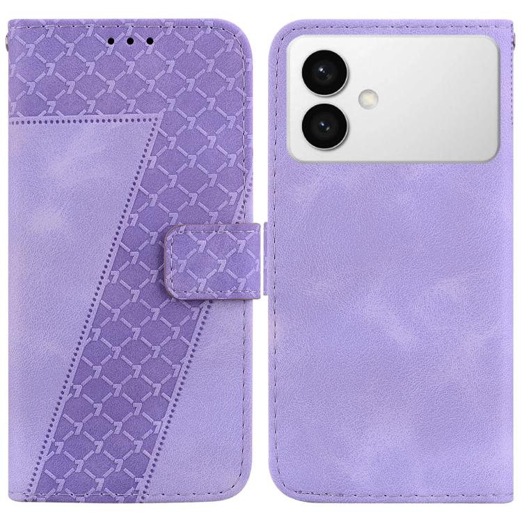 Seven-shaped Embossed Leather Phone Case, For Samsung Galaxy S26+ 5G, For Samsung Galaxy S26 Edge 5G, For Samsung Galaxy S26 Ultra 5G, For Samsung Galaxy S26 5G