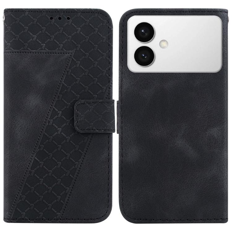 Seven-shaped Embossed Leather Phone Case