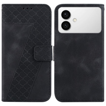 Seven-shaped Embossed Leather Phone Case