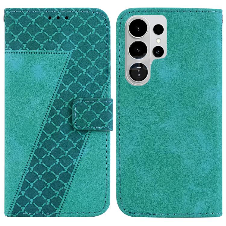 Seven-shaped Embossed Leather Phone Case