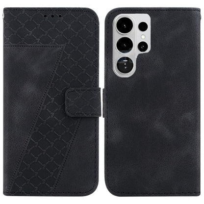Seven-shaped Embossed Leather Phone Case