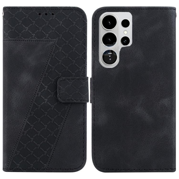 Seven-shaped Embossed Leather Phone Case, For Samsung Galaxy S26+ 5G, For Samsung Galaxy S26 Edge 5G, For Samsung Galaxy S26 Ultra 5G, For Samsung Galaxy S26 5G