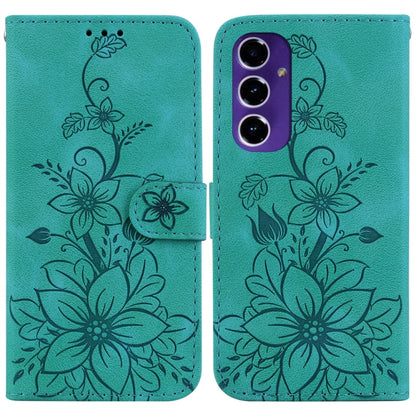 Lily Embossed Leather Phone Case, For Samsung Galaxy S25 Ultra 5G, For Samsung Galaxy S24 FE 5G