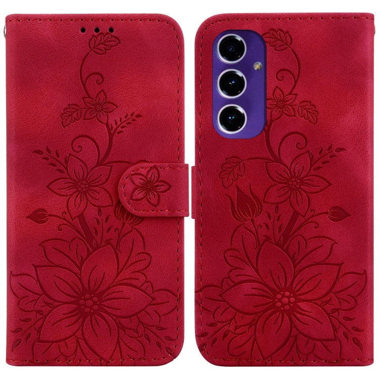 Lily Embossed Leather Phone Case