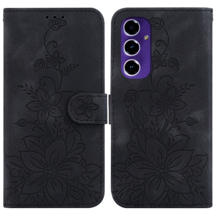 Lily Embossed Leather Phone Case, For Samsung Galaxy S25 Ultra 5G, For Samsung Galaxy S24 FE 5G