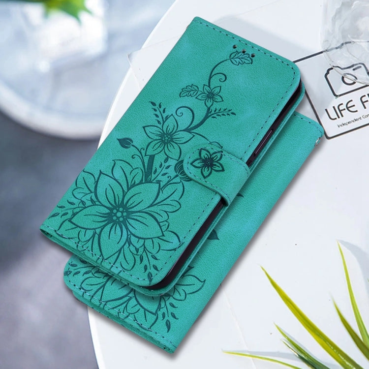Lily Embossed Leather Phone Case, For Samsung Galaxy S25 Ultra 5G, For Samsung Galaxy S24 FE 5G