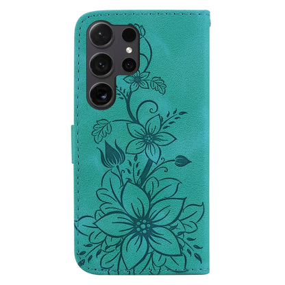 Lily Embossed Leather Phone Case, For Samsung Galaxy S25 Ultra 5G, For Samsung Galaxy S24 FE 5G