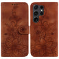 Lily Embossed Leather Phone Case, For Samsung Galaxy S25 Ultra 5G, For Samsung Galaxy S24 FE 5G