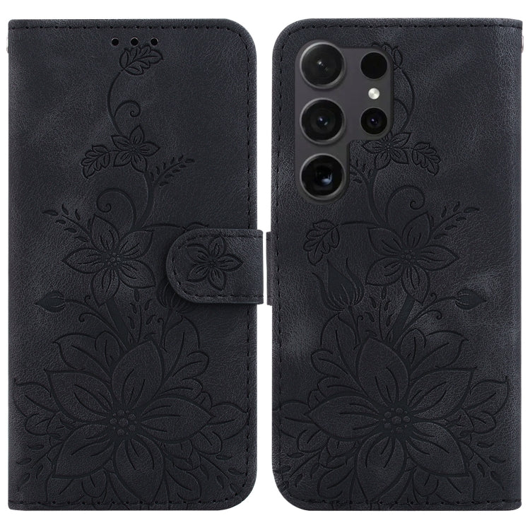 Lily Embossed Leather Phone Case, For Samsung Galaxy S25 Ultra 5G, For Samsung Galaxy S24 FE 5G