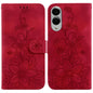 Lily Embossed Leather Phone Case, For Samsung Galaxy S25 FE 5G, For Samsung Galaxy S25 Edge 5G, For Samsung Galaxy S25 5G, For Samsung Galaxy S25+ 5G
