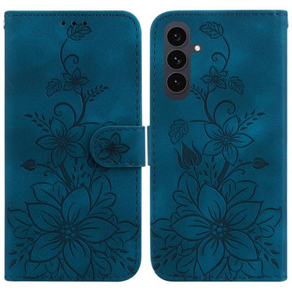 Lily Embossed Leather Phone Case