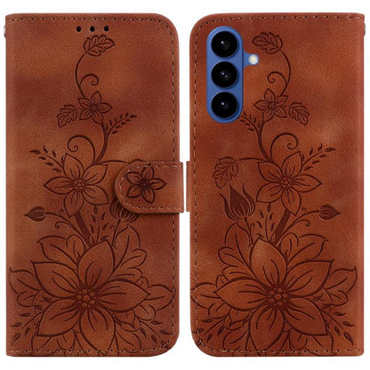 Lily Embossed Leather Phone Case