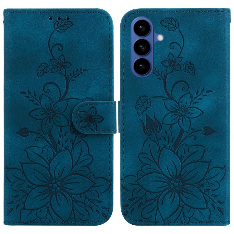 Lily Embossed Leather Phone Case