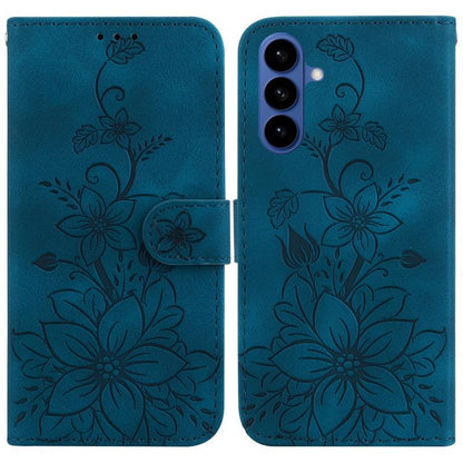 Lily Embossed Leather Phone Case