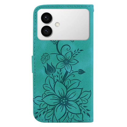 Lily Embossed Leather Phone Case