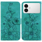 Lily Embossed Leather Phone Case, For Samsung Galaxy S26+ 5G, For Samsung Galaxy S26 Edge 5G, For Samsung Galaxy S26 Ultra 5G, For Samsung Galaxy S26 5G