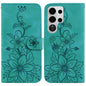 Lily Embossed Leather Phone Case, For Samsung Galaxy S26+ 5G, For Samsung Galaxy S26 Edge 5G, For Samsung Galaxy S26 Ultra 5G, For Samsung Galaxy S26 5G