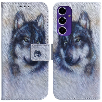Coloured Drawing Flip Leather Phone Case, For Samsung Galaxy S25 Ultra 5G, For Samsung Galaxy S24 FE 5G