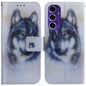 Coloured Drawing Flip Leather Phone Case, For Samsung Galaxy S25 Ultra 5G, For Samsung Galaxy S24 FE 5G