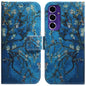 Coloured Drawing Flip Leather Phone Case, For Samsung Galaxy S25 Ultra 5G, For Samsung Galaxy S24 FE 5G