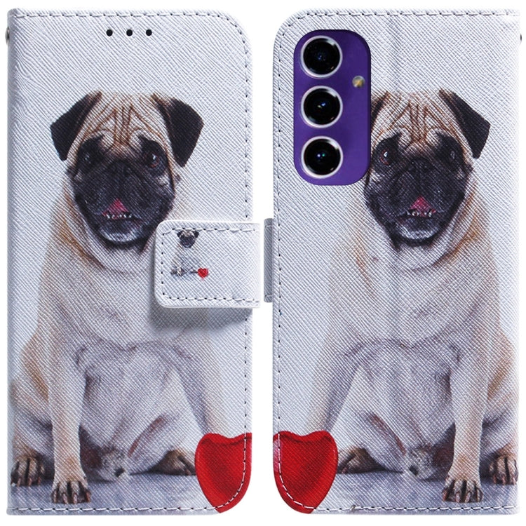 Coloured Drawing Flip Leather Phone Case, For Samsung Galaxy S25 Ultra 5G, For Samsung Galaxy S24 FE 5G