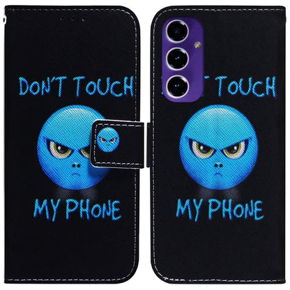 Coloured Drawing Flip Leather Phone Case, For Samsung Galaxy S25 Ultra 5G, For Samsung Galaxy S24 FE 5G