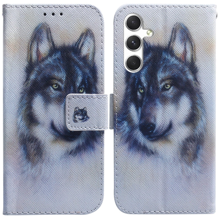 Coloured Drawing Flip Leather Phone Case, For Samsung Galaxy S25 FE 5G, For Samsung Galaxy S25 5G