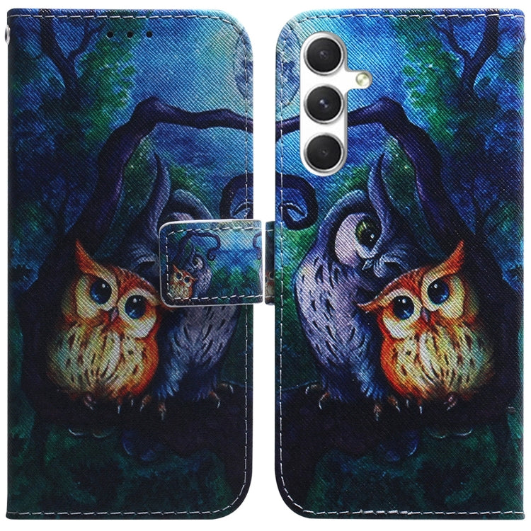 Coloured Drawing Flip Leather Phone Case, For Samsung Galaxy S25 FE 5G, For Samsung Galaxy S25 5G