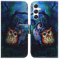 Coloured Drawing Flip Leather Phone Case, For Samsung Galaxy S25 FE 5G, For Samsung Galaxy S25 5G