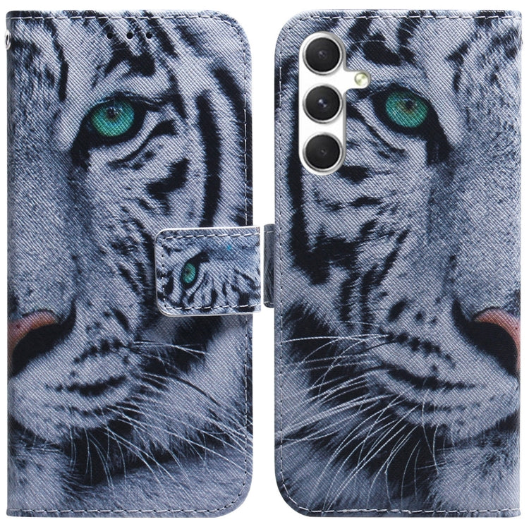 Coloured Drawing Flip Leather Phone Case, For Samsung Galaxy S25 FE 5G, For Samsung Galaxy S25 5G