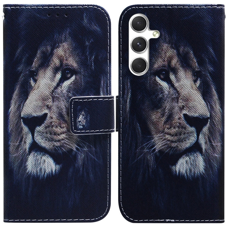 Coloured Drawing Flip Leather Phone Case, For Samsung Galaxy S25 FE 5G, For Samsung Galaxy S25 5G