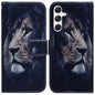 Coloured Drawing Flip Leather Phone Case, For Samsung Galaxy S25 FE 5G, For Samsung Galaxy S25 5G