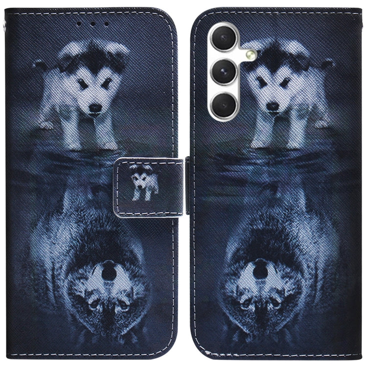 Coloured Drawing Flip Leather Phone Case, For Samsung Galaxy S25 FE 5G, For Samsung Galaxy S25 5G