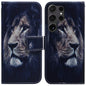 Coloured Drawing Flip Leather Phone Case, For Samsung Galaxy S25+ 5G, For Samsung Galaxy S25 Ultra 5G