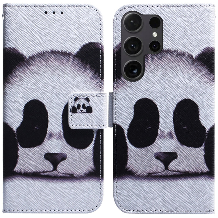 Coloured Drawing Flip Leather Phone Case, For Samsung Galaxy S25+ 5G, For Samsung Galaxy S25 Ultra 5G