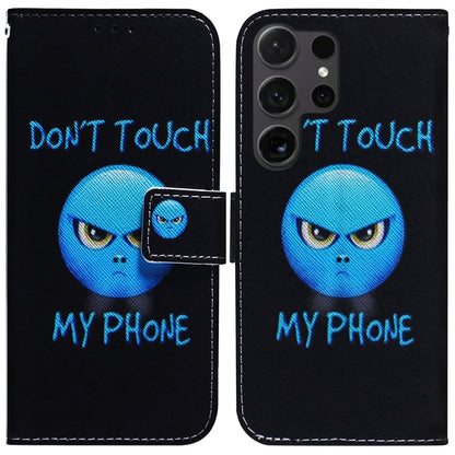 Coloured Drawing Flip Leather Phone Case, For Samsung Galaxy S25+ 5G, For Samsung Galaxy S25 Ultra 5G