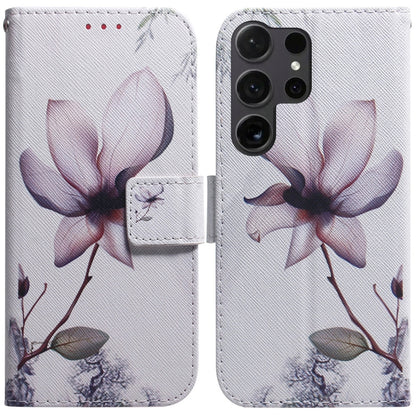 Coloured Drawing Flip Leather Phone Case, For Samsung Galaxy S25 Ultra 5G, For Samsung Galaxy S24 FE 5G