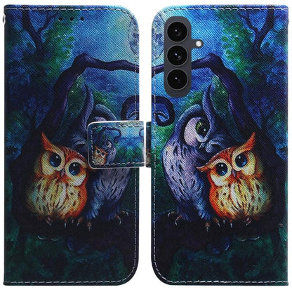 Coloured Drawing Flip Leather Phone Case, For Samsung Galaxy S25 FE 5G, For Samsung Galaxy S25 5G