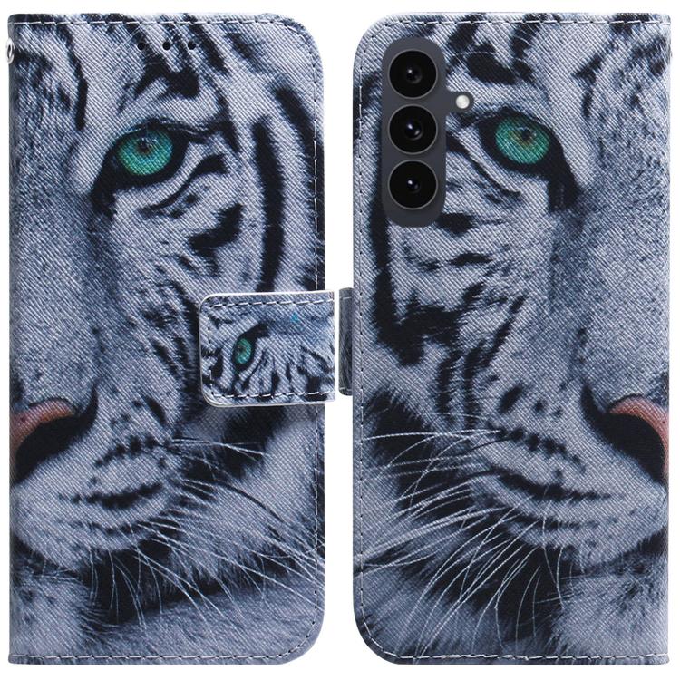 Coloured Drawing Flip Leather Phone Case, For Samsung Galaxy S25 FE 5G, For Samsung Galaxy S25 5G